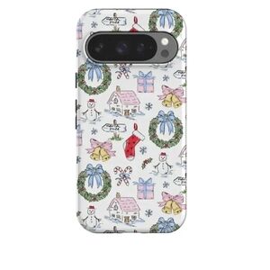 Google Pixel 10 Pro Festive Holiday Phone Case - White